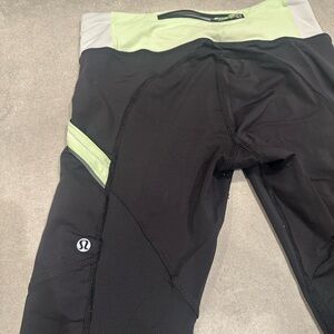 Lululemon Black work out capri leggings 6